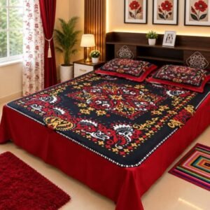 Premium Twill Cotton King Size Bed Sheet