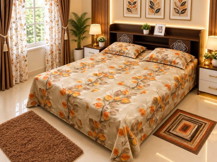 Premium Twill Cotton Bed Sheet Set