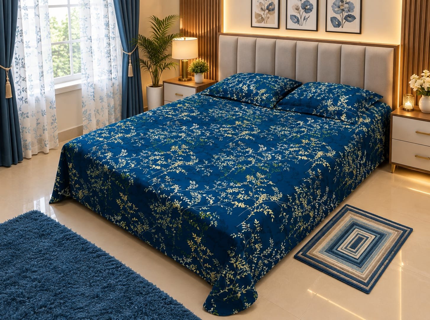 IMG-20260913-WA0007 Premium Twill Cotton Bed Sheet Set - Image 1